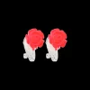 Boucles d'oreilles clips fille - Pink Rose