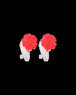 Boucles d'oreilles clips fille - Pink Rose