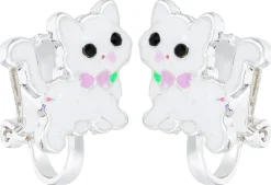 Boucles d'oreilles clips pour enfant - White Cutie