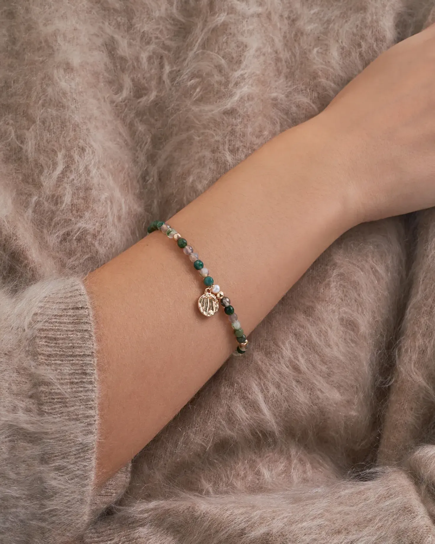 Bracelet - Agate Pearls