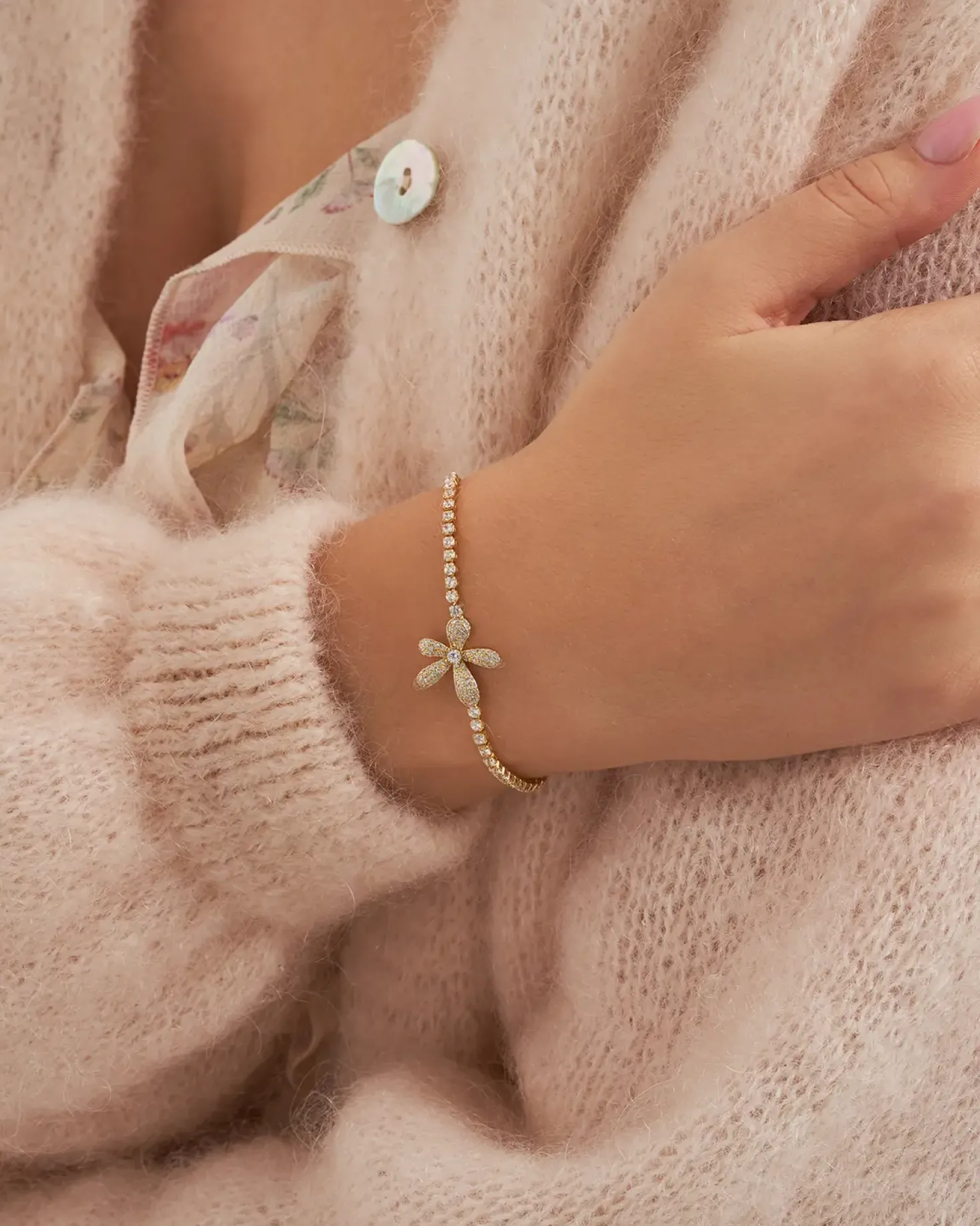Bracelet - Sparkling Flower