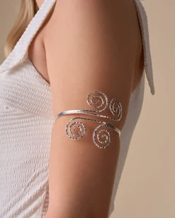 Bracelet de biceps - Silver Swirl
