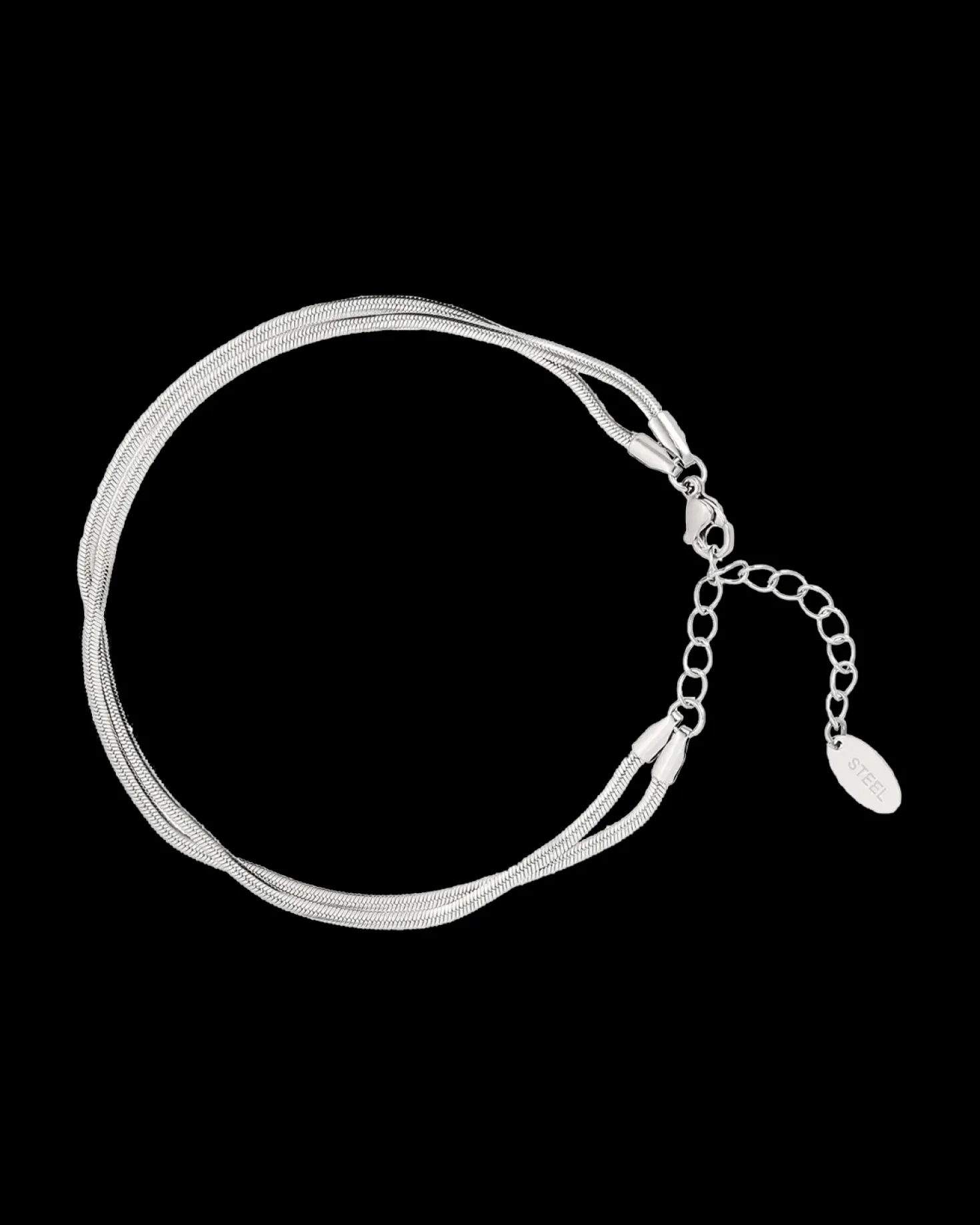 Bracelet de cheville - Steel Rows