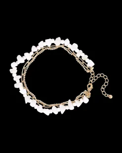 Bracelet de cheville - White Jade