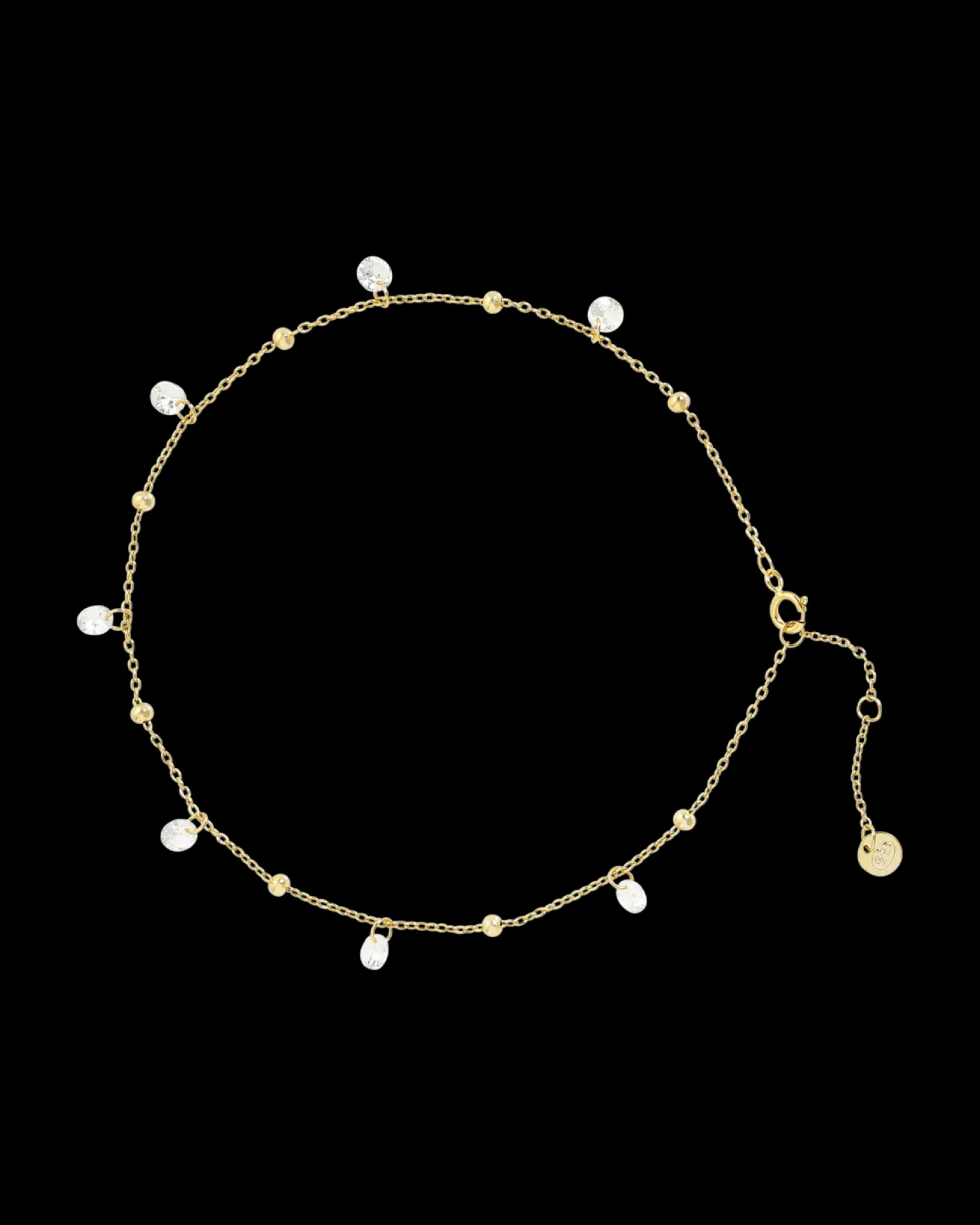 Bracelet de cheville - Zirconia Gold