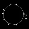 Bracelet de cheville - Zirconia Silver