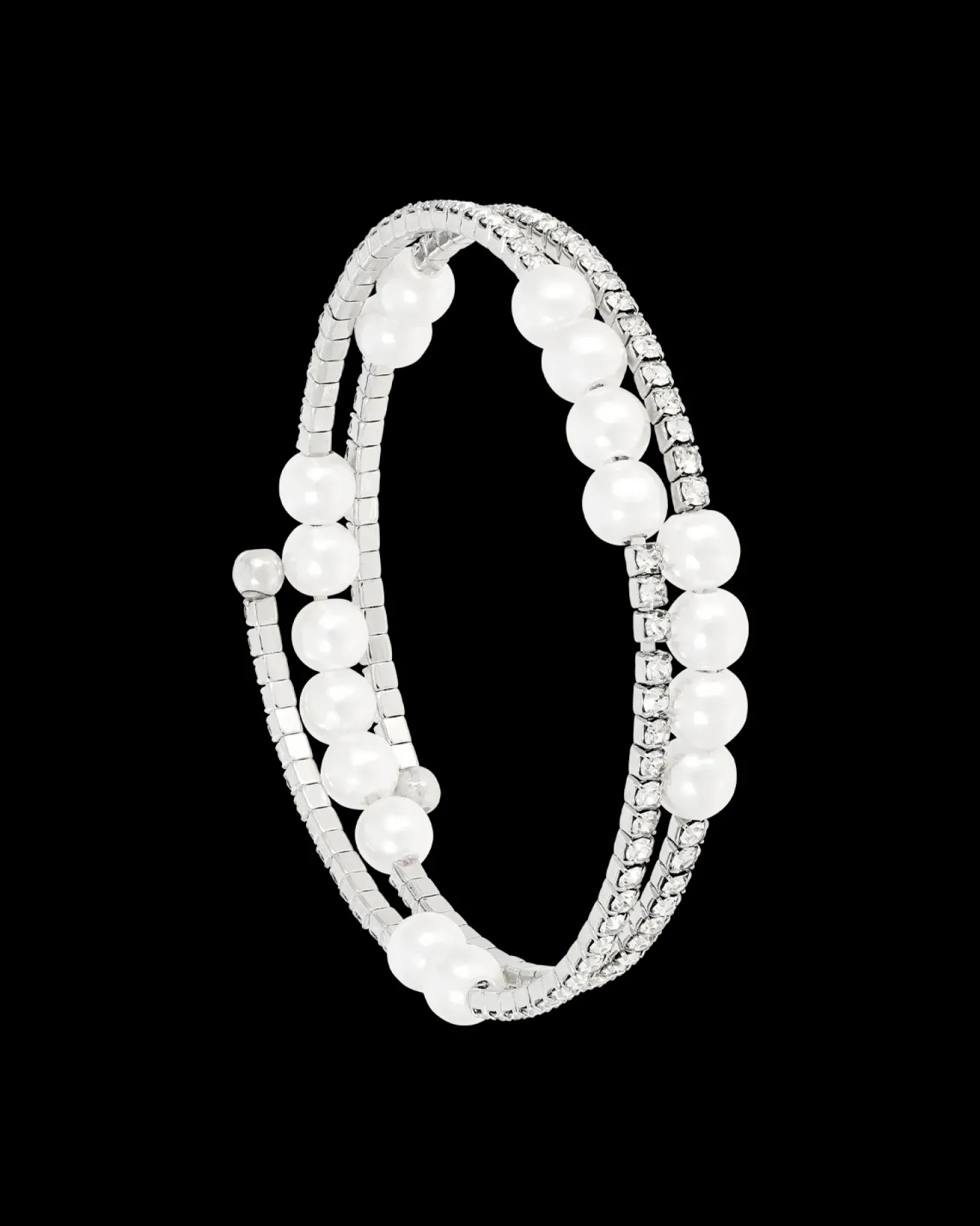 Bracelet jonc - Gleaming Pearls