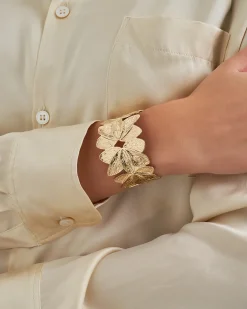 Bracelet jonc - Golden Blossom