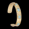 Bracelet jonc - Golden Blue