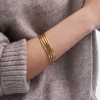 Bracelet jonc - Golden Treasure
