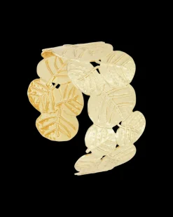 Bracelet jonc - Hammered Leaves