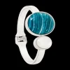 Bracelet jonc - Oval Amazonite