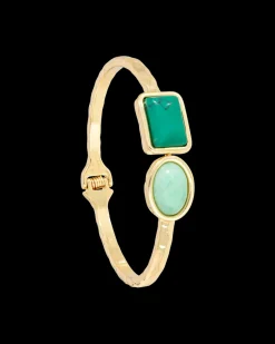 Bracelet jonc - Square Amazonite