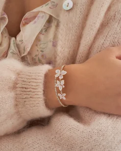 Bracelet jonc - Three Flowers