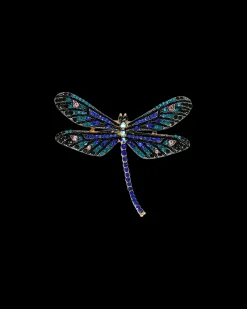 Broche - Blue Dragonfly