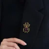 Broche - Brown Garden