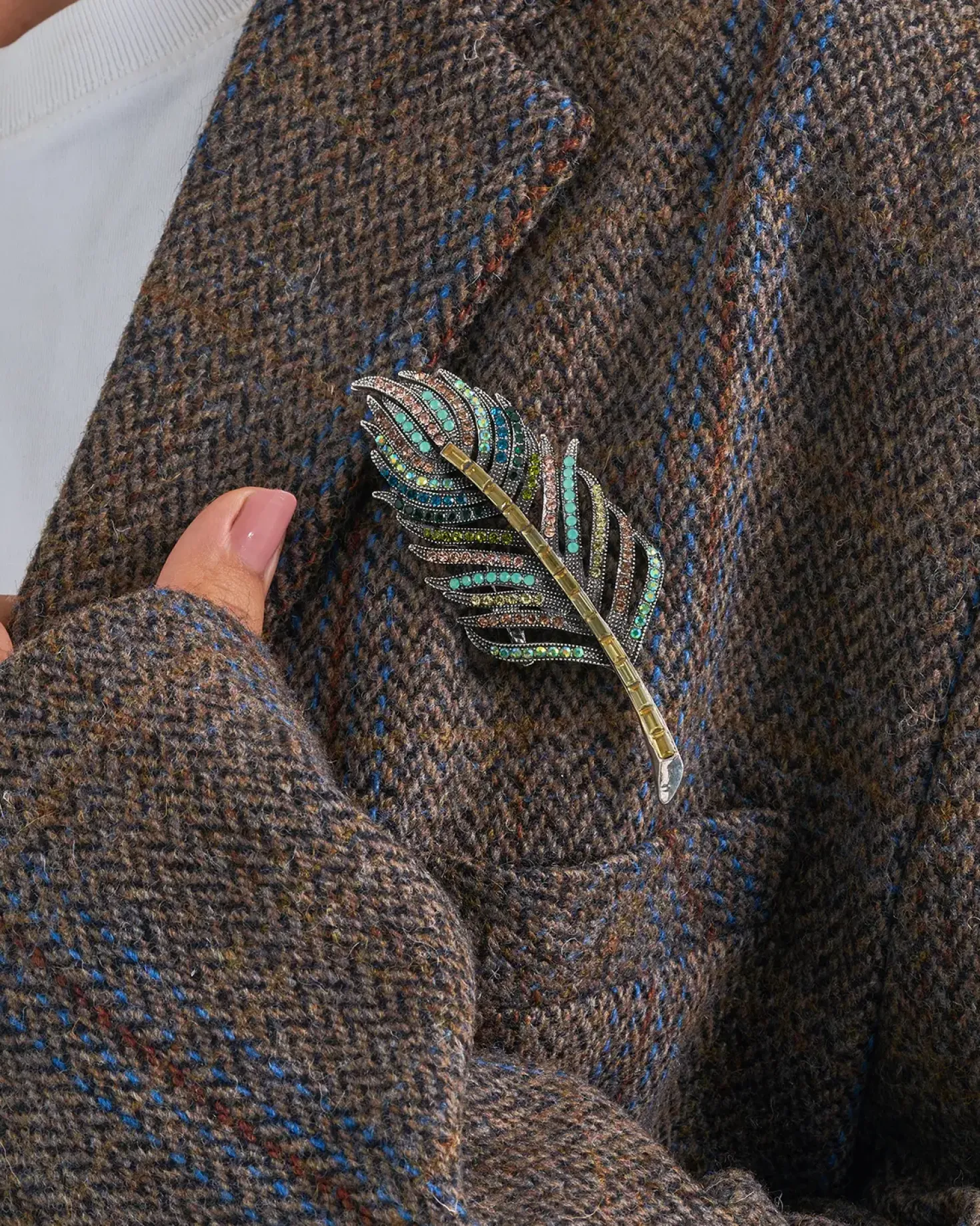 Broche - Gleaming Feather
