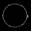 Chaînette de cheville - Five Silver Pearls