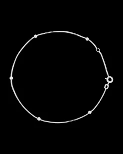 Chaînette de cheville - Five Silver Pearls