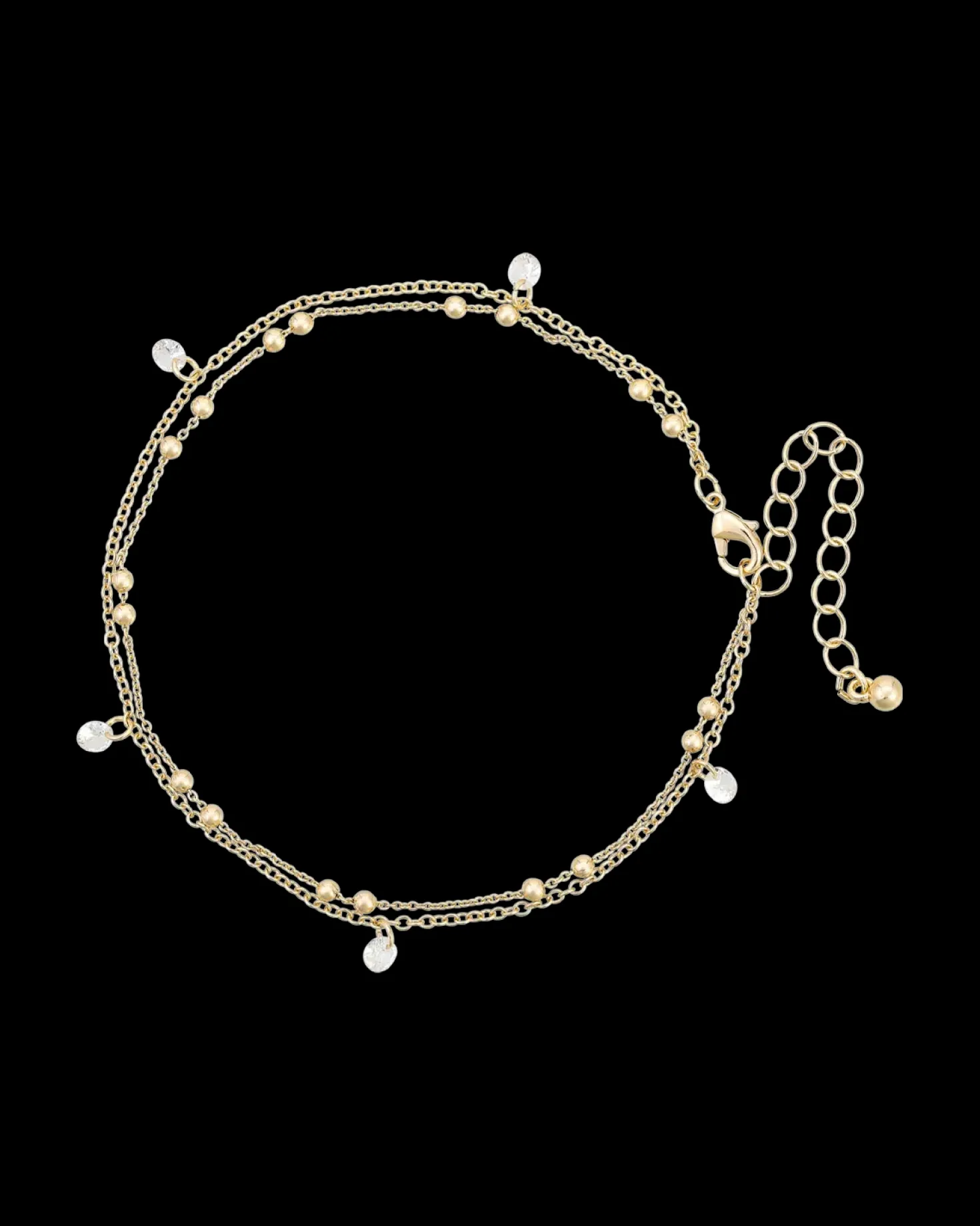 Chaînette de cheville - Zirconia Gold