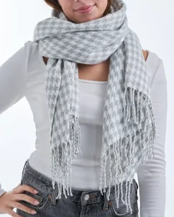 Écharpe - Grey Houndstooth