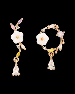 Clous d'oreilles - Asymmetrical Flowers