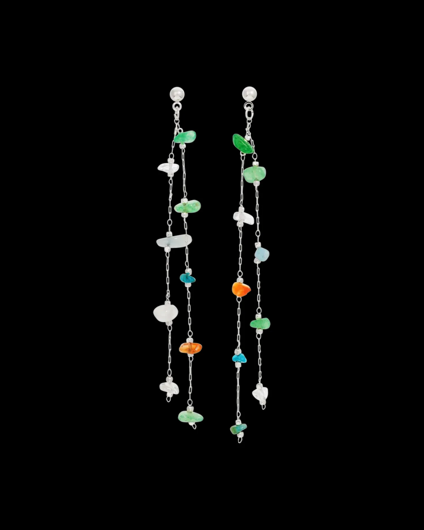 Clous d'oreilles - Aventurine Shine