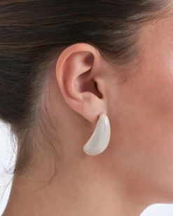 Clous d'oreilles - Beige Swirl