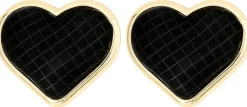 Clous d'oreilles - Black Hearts