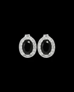 Clous d’oreilles - Black Oval