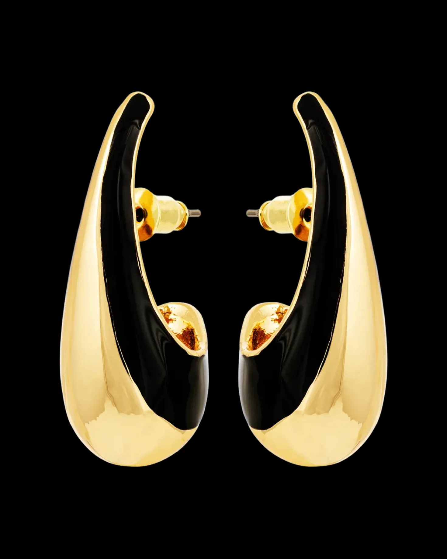 Clous d'oreilles - Black Stripe