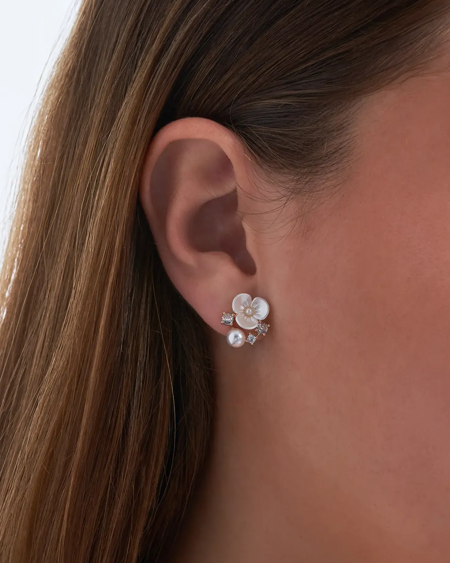 Clous d'oreilles - Blossom Pearl