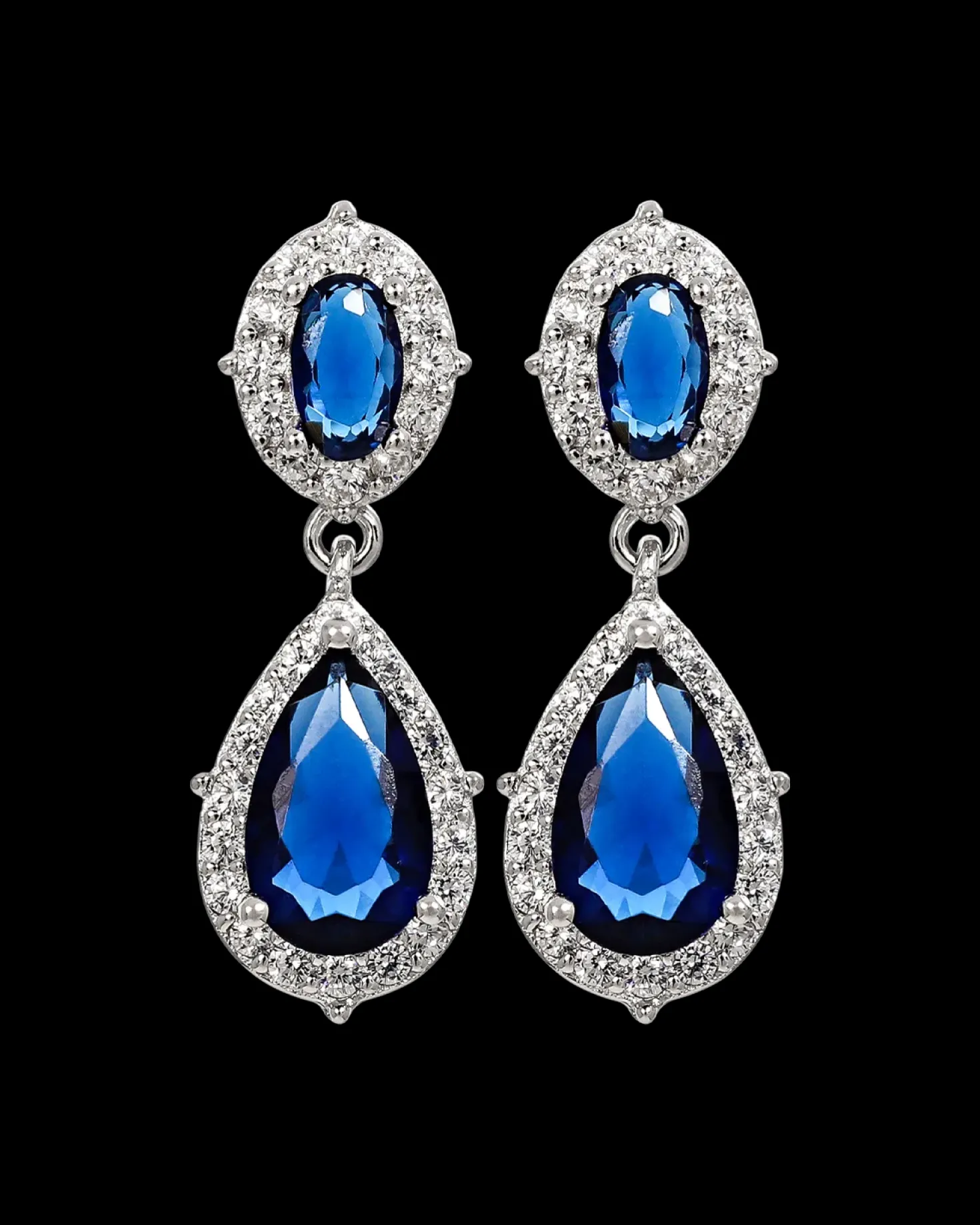 Clous d'oreilles - Blue Brilliance
