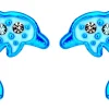 Clous d'oreilles - Blue Fin