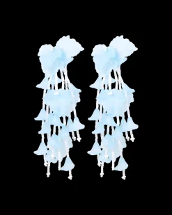 Clous d'oreilles - Blue Leaves