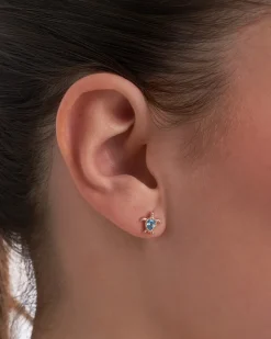 Clous d'oreilles - Blue Shell