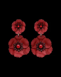 Clous d'oreilles - Burgundy Rose
