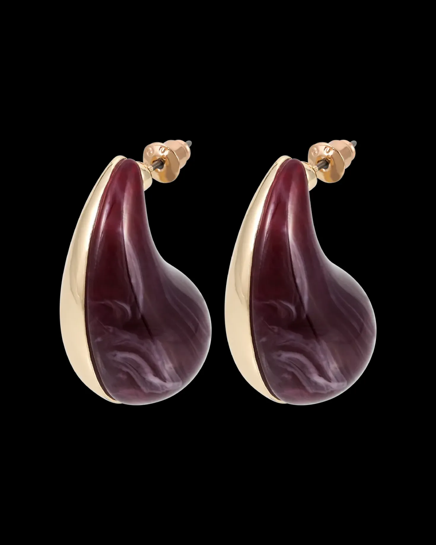 Clous d'oreilles - Burgundy Dream