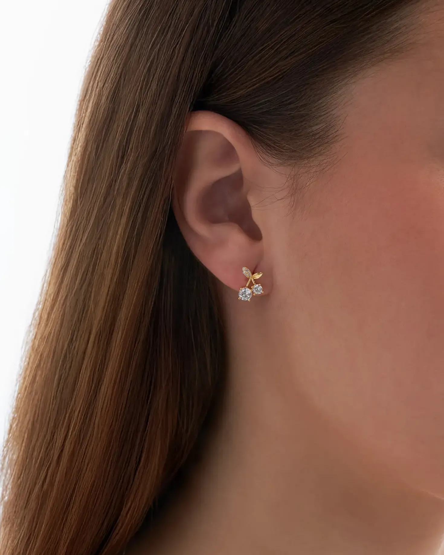 Clous d'oreilles - Cherry Sparkle