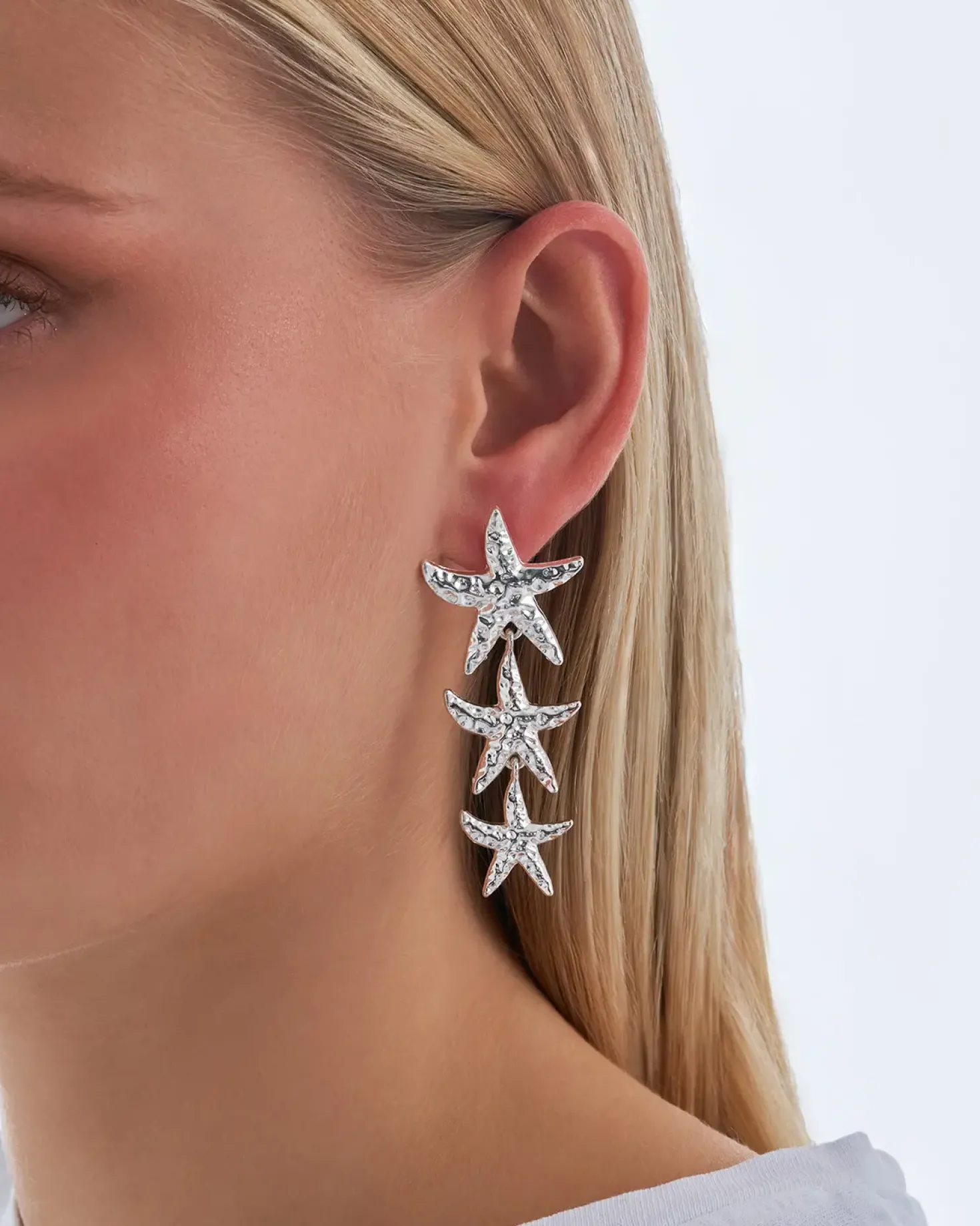 Clous d'oreilles - Chrome Stars