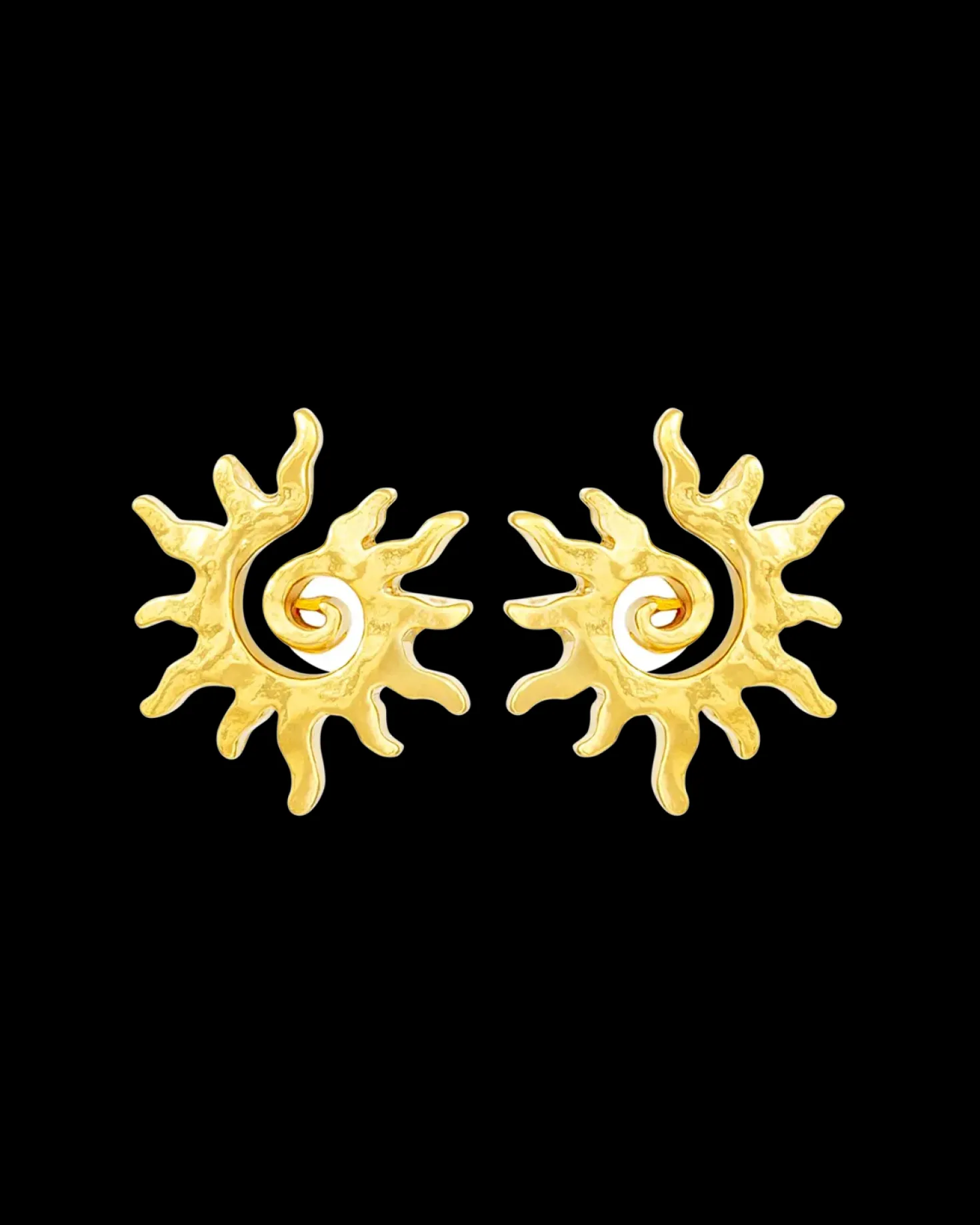 Clous d'oreilles - Curled Sun