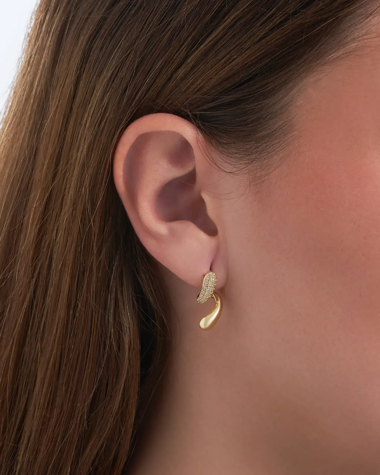 Clous d'oreilles - Curved Sparkle