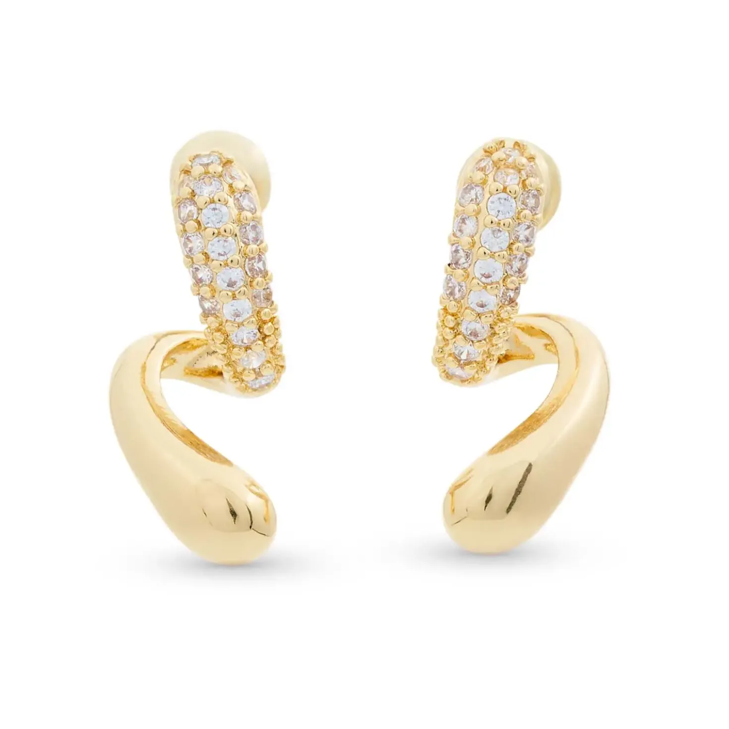 Clous d'oreilles - Curved Sparkle