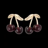 Clous d'oreilles - Dark Cherry