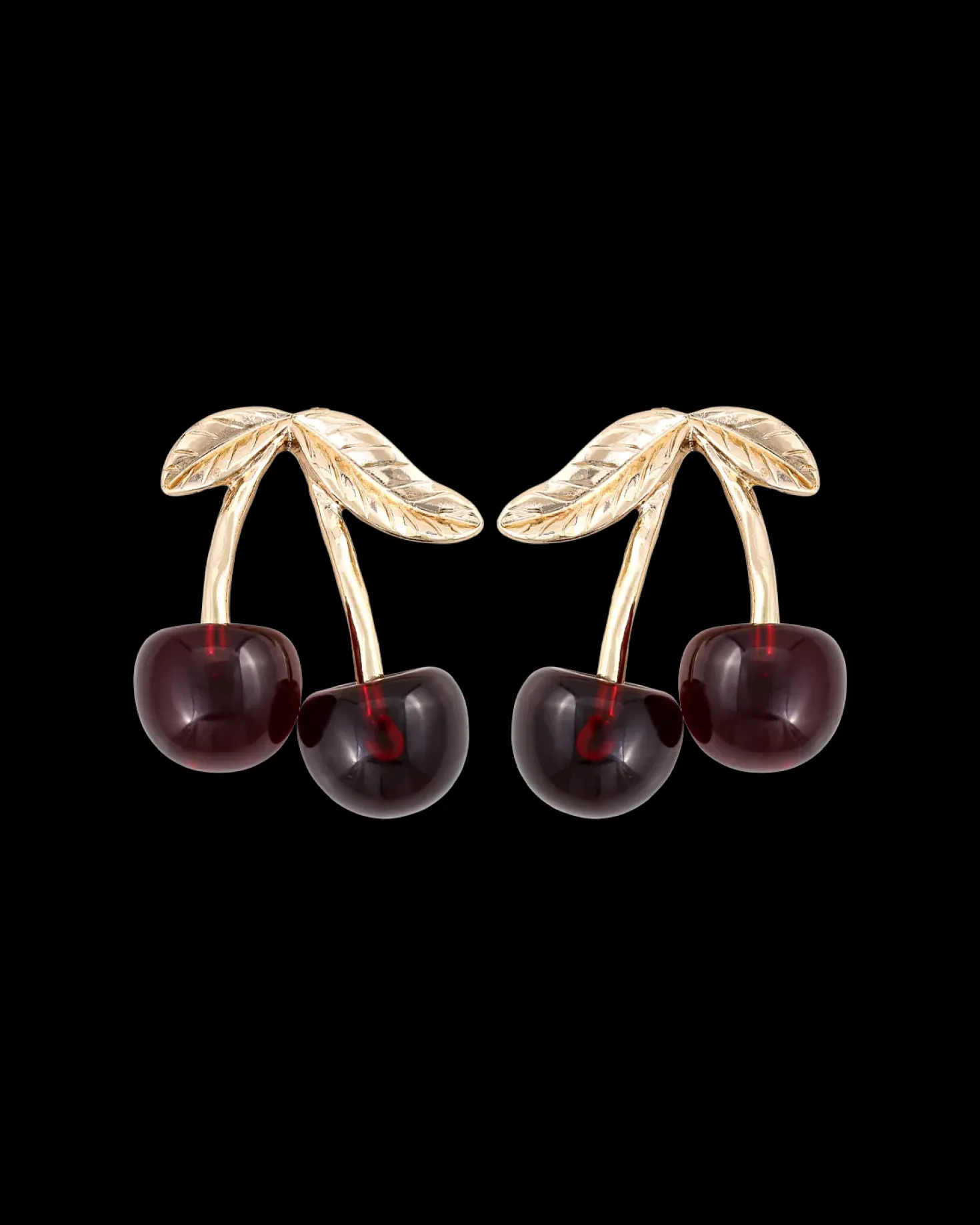 Clous d'oreilles - Dark Cherry