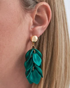Clous d'oreilles - Emerald Leaves