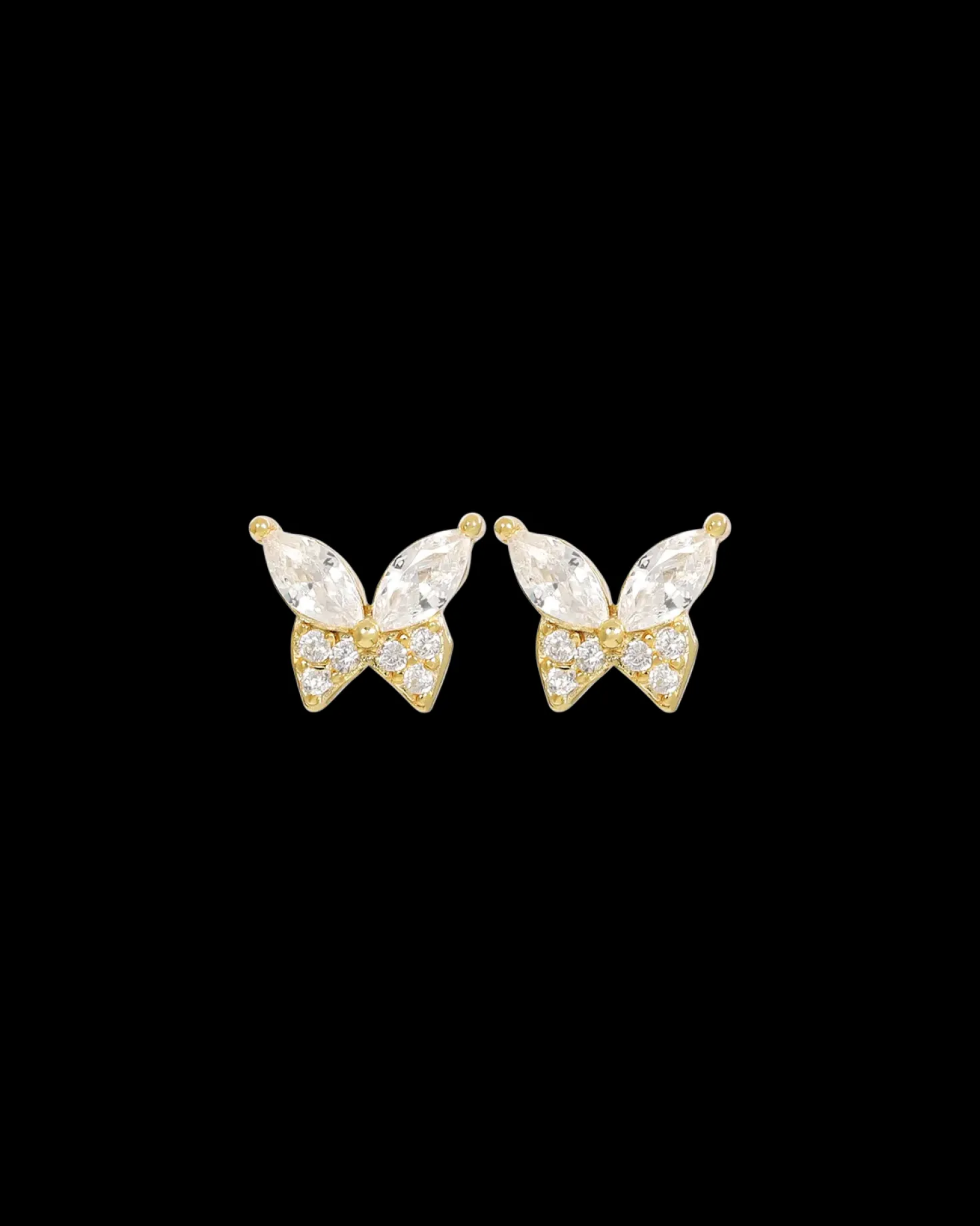 Clous d'oreilles - Flattering Gold