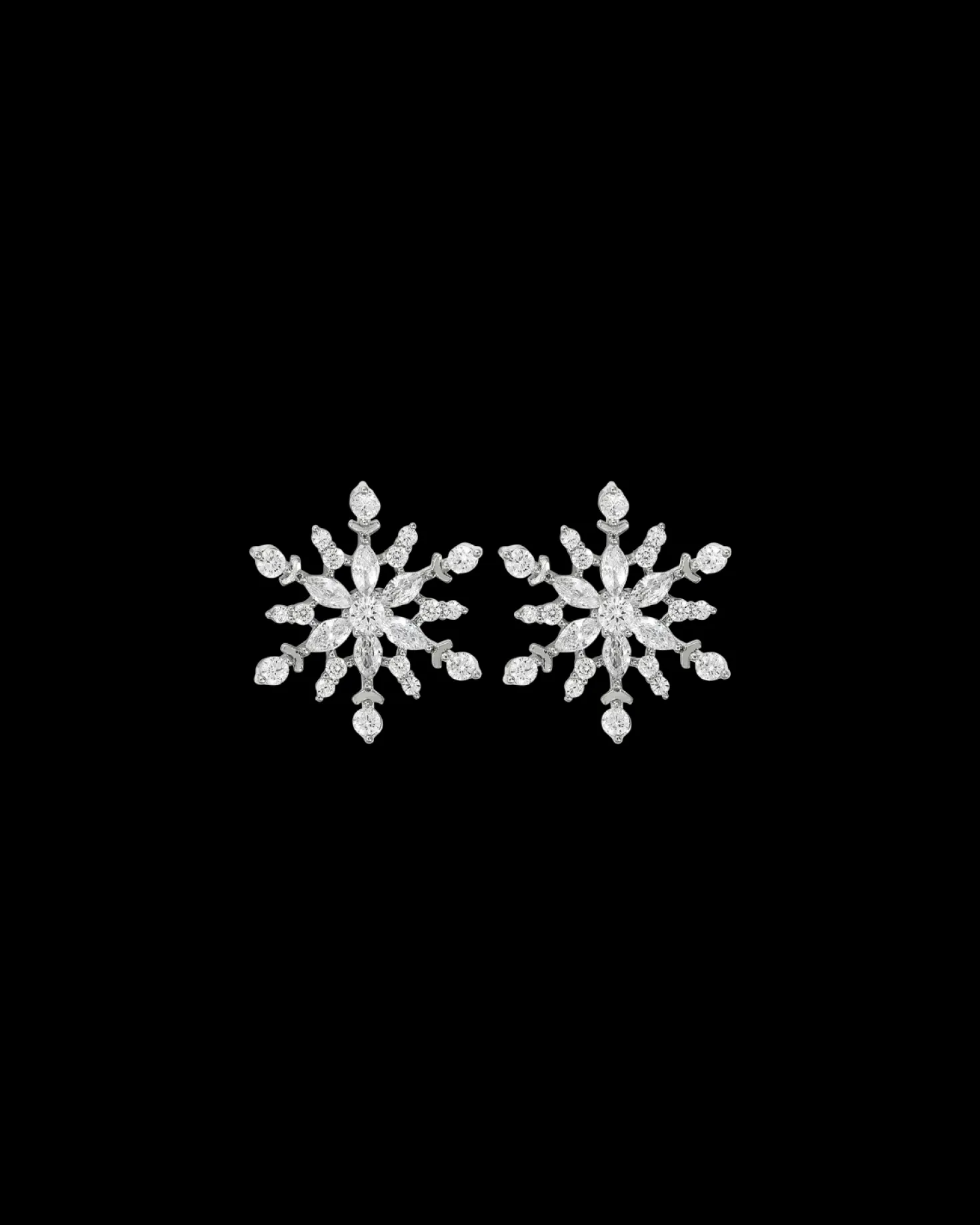 Clous d'oreilles - Gleaming Snowflake