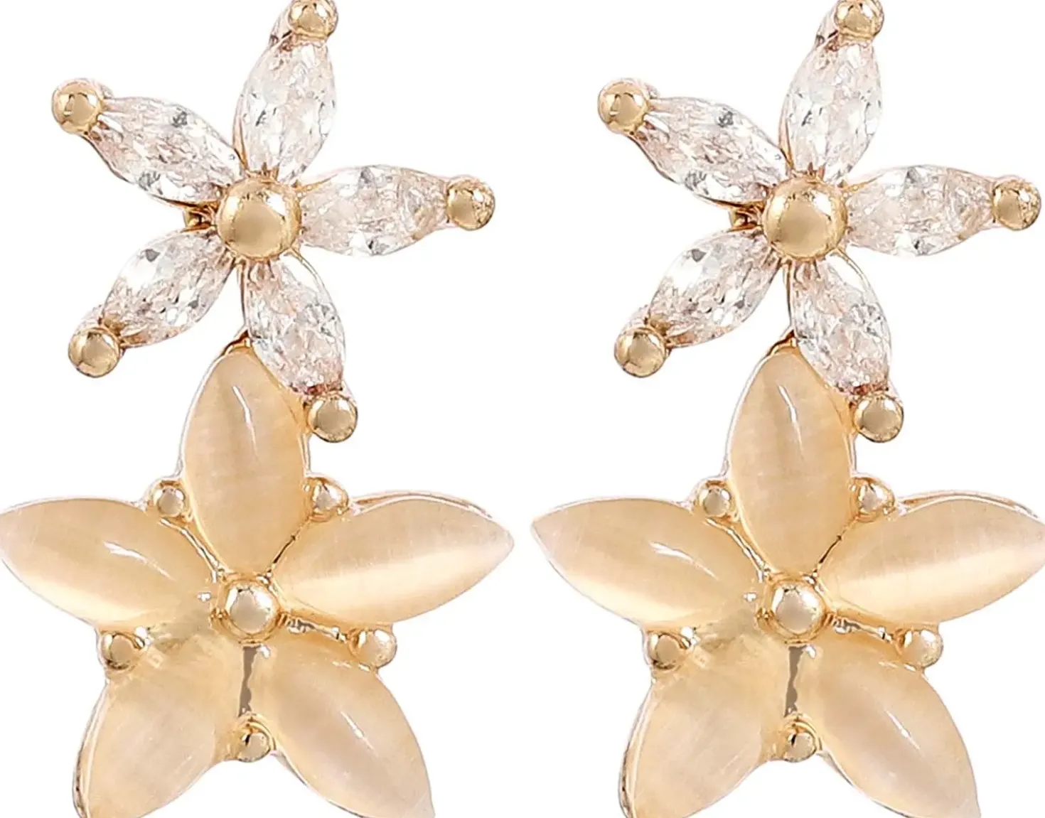 Clous d'oreilles - Gold Blossom