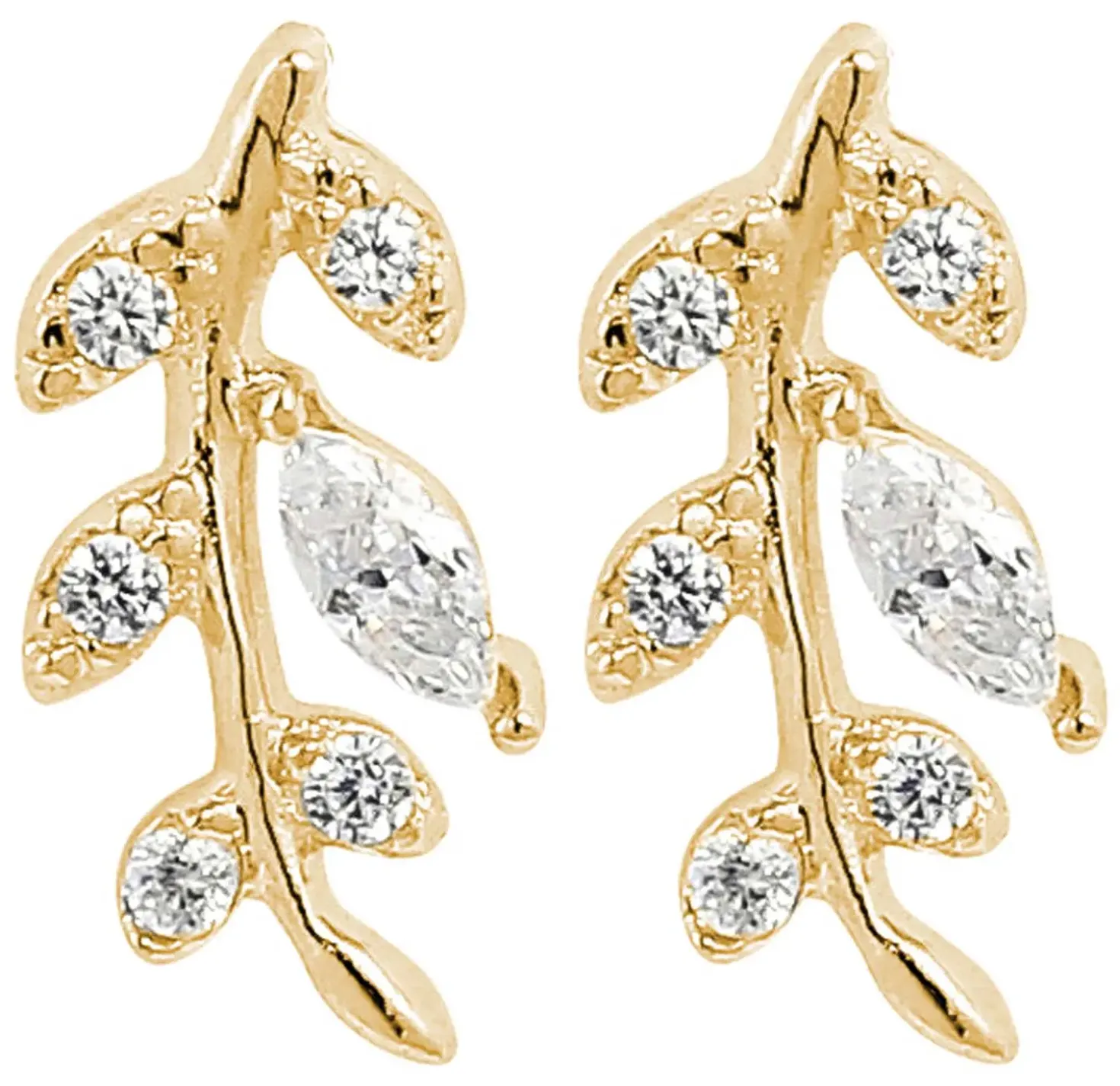 Clous d'oreilles - Gold Leaf